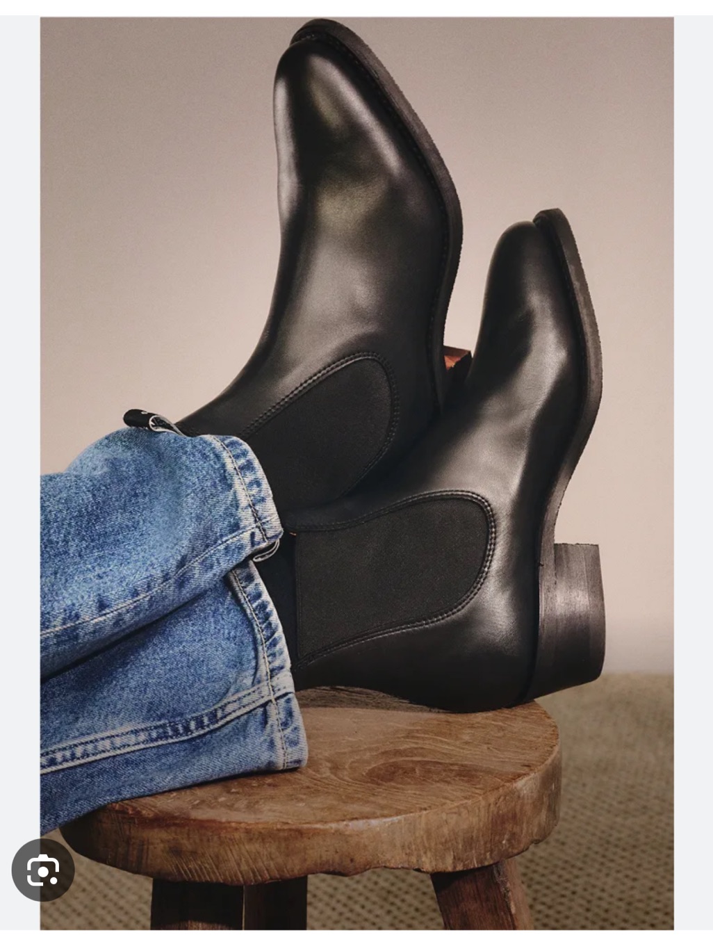 Rm Williams Chelsea Leather Boots Lady Yearling Boot Black Smooth-Grain Us 7.5